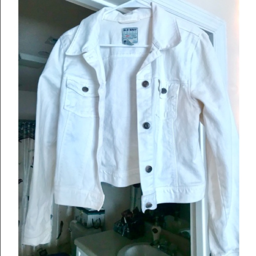💗WHITE JEAN JACKET